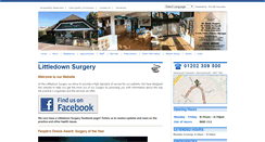 Desktop Screenshot of littledownsurgery.co.uk